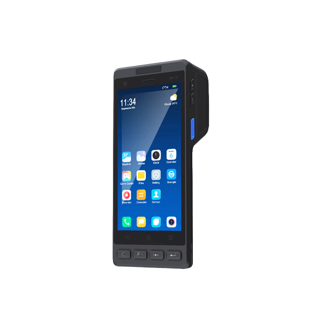 5.5インチpda 58mmサーマルプリンターを搭載したハンドヘルドpos端末